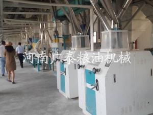 甘肅客戶(hù)考察200噸玉米深加工設備 